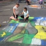 sidewalk chalk art