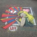 sidewalk chalk art