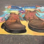 sidewalk chalk art