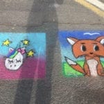 sidewalk chalk art