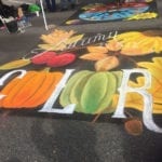 sidewalk chalk art
