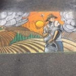 sidewalk chalk art