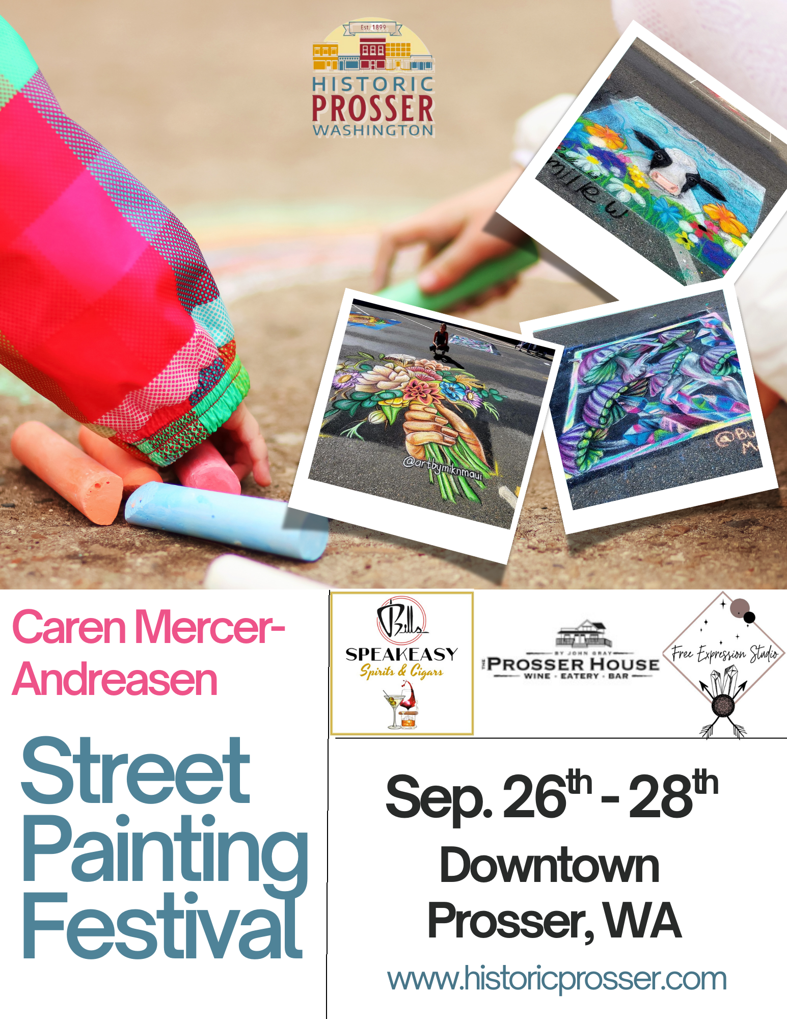 street painting flyer with sponsors 3